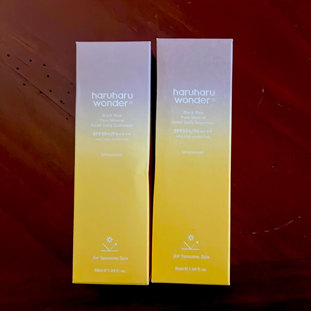Haruharu wonder Black Rice Mineral Sunscreen (Korean Sunscreen) x 2 - New